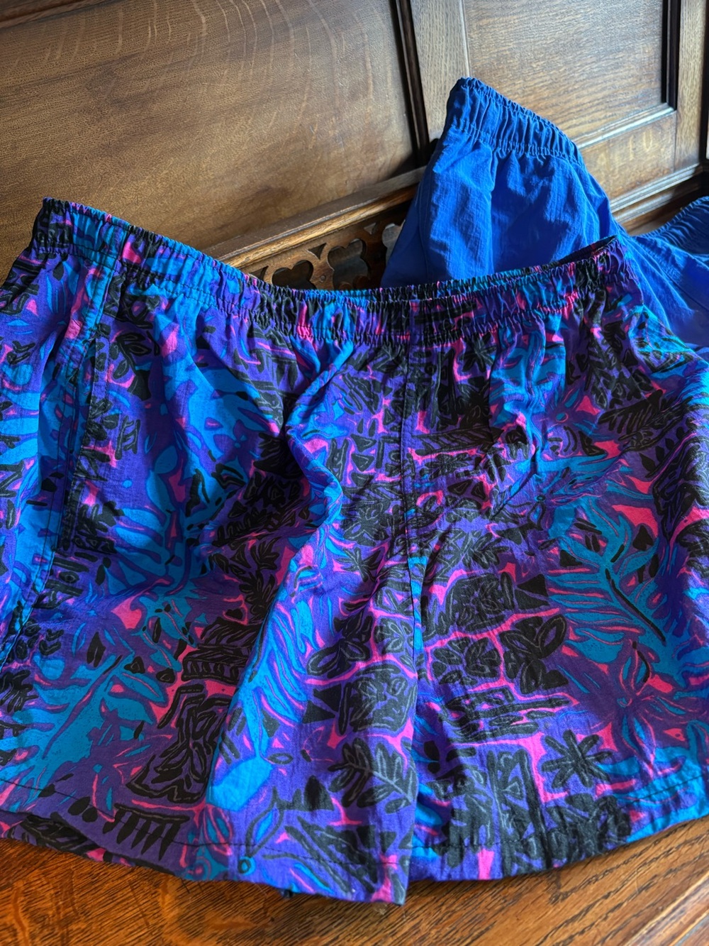 2 pair Elastic Waist Swim Shorts Large